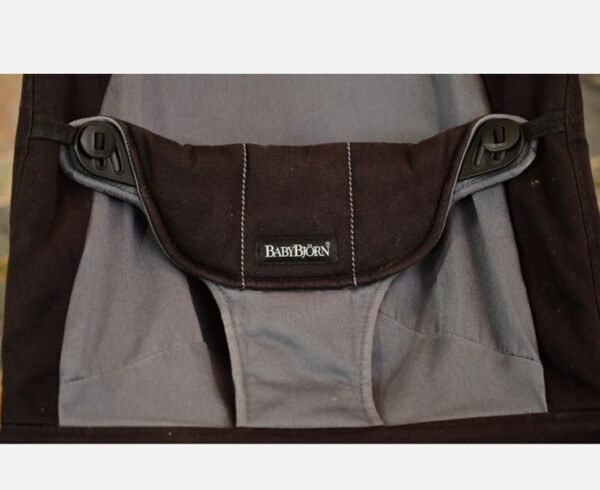 BabyBjorn Baby Bouncer with brand new Soft Blue Fabric Cover Excellent condition. - Image 3